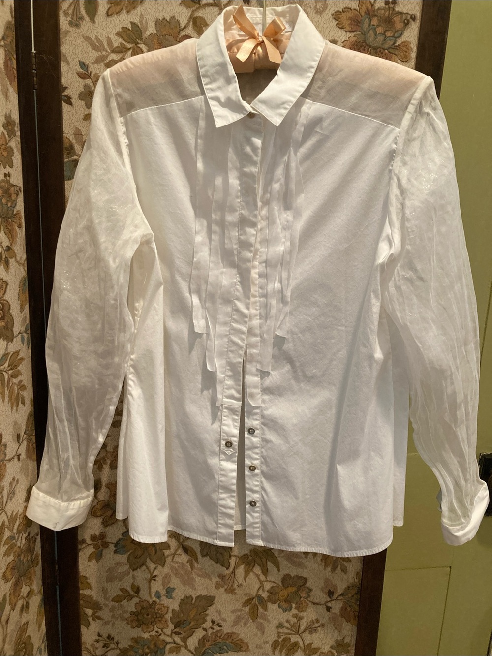 Vintage Anne Fontaine white cotton blouse